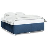 Furnova Posteljni okvir brez vzmetnice moder 200x200 cm blago, (21937579) | Shoptok.si