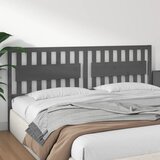  Uzglavlje za krevet sivo 205,5 x 4 x 100 cm od masivne borovine | shoptok.hr