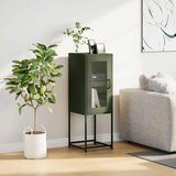 vidaXL Komoda Maslinasto zelena 36x39x107 cm Hladno valjani čelik | shoptok.hr