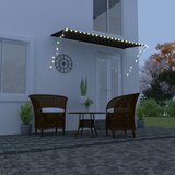 Tenda na uvlačenje s LED svjetlima 300 x 150 cm antracit Cijene