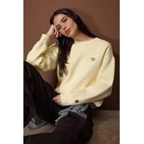 TRENDYOLMILLA ženski duks Twoaw26Sw00200, svetložuta-žuta | Eponuda.com