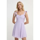 Armani_Exchange Obleka vijolična barva