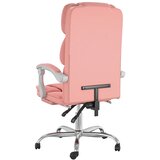  Uredski naslonjač od umjetne kože ružičasti | shoptok.hr