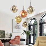 Toolight viseća staklena stropna svjetiljka gold APP331-1CP | shoptok.hr