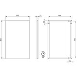 Sapho Ogledalo u okviru AROWANA 50x80, mat crne boje | Eponuda.com