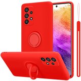  Ohišje, združljiv s Samsungom v tekoči rdeči barvi - zaščitni pokrov, narejen iz fleksibilnega silikona TPU z obročem, (20603046) | Shoptok.si