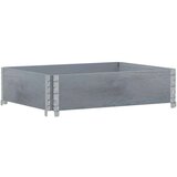 vidaXL Okvir za palete sivi 80 x 60 cm od masivne borovine | shoptok.hr