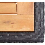 Poli 17-dijelni vrtni blagovaonski set od poliratana crni | shoptok.hr