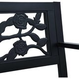  Vrtna klupa 125 cm crna čelična | shoptok.hr