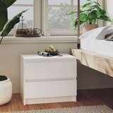  Nočna omarica 2 kosa bela 50x39x43,5 cm iverna plošča, (20624143) | Shoptok.si