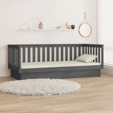  Dnevni ležaj sivi 80 x 200 cm od masivne borovine | shoptok.hr