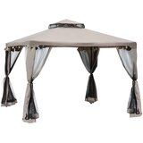 HOMESTAR Vrtni paviljon 294x294x265 cm Siva, (5000227961) | Shoptok.si