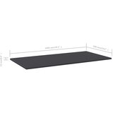 Police za knjige 4 kom sive 100 x 50 x 1,5 cm od iverice | shoptok.hr