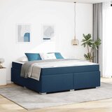  Krevetna konstrukcija s madracem Plava 180 x 200 cm tkanina | shoptok.hr