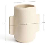 Kave Home Kremno bela vaza iz papirmašeja (višina 38 cm) Mireni – | Shoptok.si