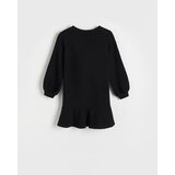 Reserved - Haljina s volanima - crno | shoptok.hr