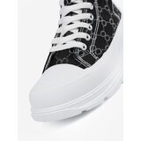 Shelvt Lace-up black platform sneakers | Shoptok.si