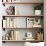  Zidna polica svjetlosmeđa 80 x 30 x 2 cm od obrađene hrastovine | shoptok.hr