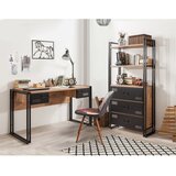 Woody Fashion Set radnog stola i komode COSMO bež-crni | Eponuda.ba