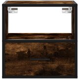 vidaXL Zidni noćni ormarići 2 kom dimljeni hrast 40x31x39,5 cm | shoptok.hr