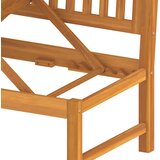  Dnevni ležaj s krem jastukom 200x60x75 cm masivno drvo bagrema | shoptok.hr