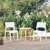 Maison Chic Vrtne stolice 2 kom bijele od polipropilena | shoptok.hr