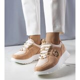 Gemre Beige platform sneakers Kristine Cene