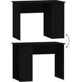  Radni stol crni 100 x 55 x 75 cm od konstruiranog drva | shoptok.hr