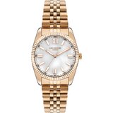 Lee Cooper Ženski ručni sat, Kvarcni mehanizam, 36mm, Sivo kućište, Roze-zlatne boje, LC07824.420 | Eponuda.com
