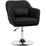HOMCOM naslonjač poliester 60Š x 60G x 79–91V cm Črna, (5000242914) Cene