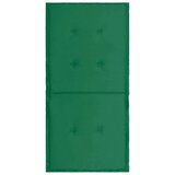  Jastuci za vrtne stolice 2 kom zeleni 100x50x3 cm od tkanine | shoptok.hr