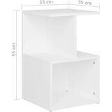  Nočna omarica 2 kosa bela 35x35x55 cm iverna plošča, (20623867) | Shoptok.si