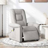 Maison Chic Električni masažni naslanjač - Relax naslanjač sivo blago, (22134958) | Shoptok.si