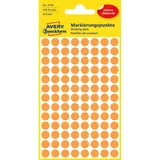 Avery Zweckform naljepnice točke neon narančaste 8mm