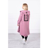 Kesi Oversize dark pink cape with hood | Shoptok.si