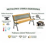  Vrtna drvena klupa Elegant - 125 cm | Shoptok.si