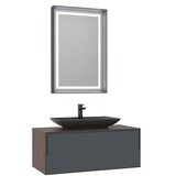 Hanah home Kupatilski ormarić sa umivaonikom i ogledalom (2 komada) Craft 100 145 | Eponuda.com