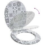  Toaletni pokrov s tiho zaporo Siva 44 x 38 cm MDF plošča, (5000207998) | Shoptok.si