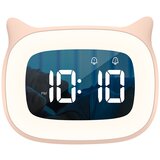 Venisymlis Rožnata Potovalna Budilka, Prenosna Digitalna Lcd Ura S Temperaturo, 12/24 Ur, Funkcija Dremeža, (22060122) Cene