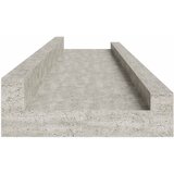  Zidne police 4 kom siva boja betona 60 x 9 x 3 cm | Eponuda.com