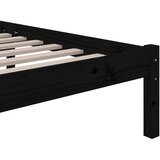  Okvir za krevet od masivnog drva crni 100 x 200 cm | Eponuda.com
