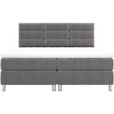 CARRYHOME postelja z vzmetnico 180 cm x 200 cm , tekstil antracit | Shoptok.si
