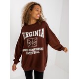 FANCY Sweatshirt-FA-BL-8137.76P-dark brown Cene