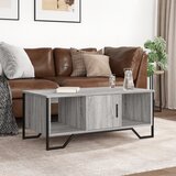  Stolić za kavu siva boja hrasta 100x51x40 cm konstruirano drvo | shoptok.hr