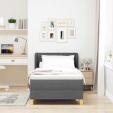  s opruga kutije Tamno siva 90 x 190 cm tkanina | shoptok.hr