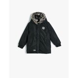 Koton Long Puffy Coat Faux Fur Detailed Hooded, Zippered With Pocket. | shoptok.hr