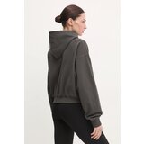 P.E Nation Bombažen pulover Cresent ženski, siva barva, s kapuco, 244H382 | Shoptok.si