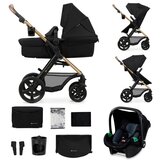 Kinderkraft Kolica za bebe 3u1 Moov 2, Crna Cene