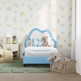  Okvir kreveta za malu djecu s naslonom Plava 70 x 140 cm PU | Eponuda.ba