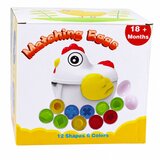  Educational Hen 12 Egg Sorter Learning Shapes Colors Set | shoptok.hr